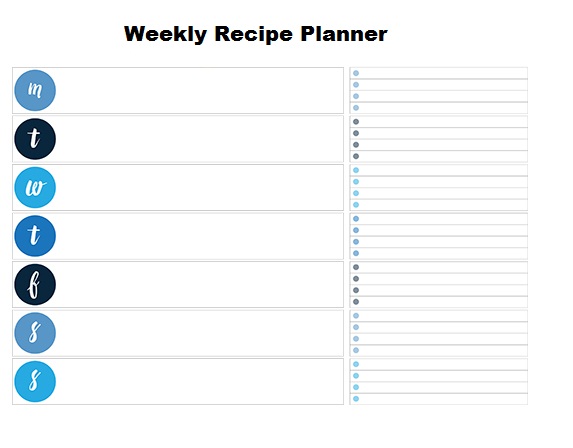 Weekly Recipe Planner